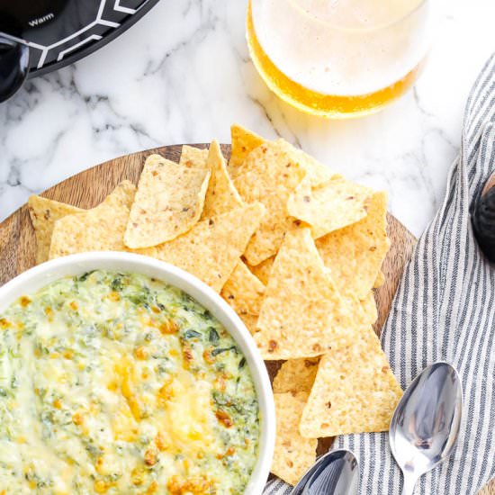 Crockpot Spinach Artichoke Dip