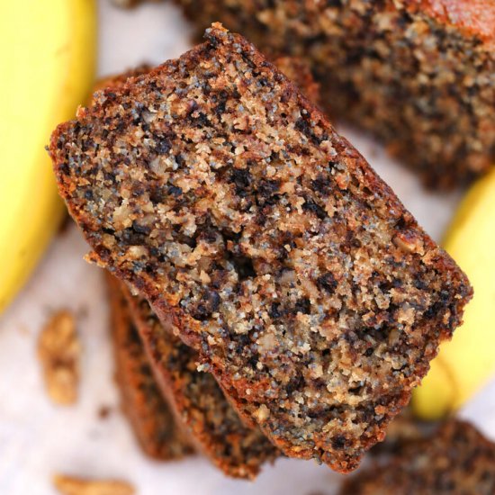 Poppy Seeds Walnut Banana Bread