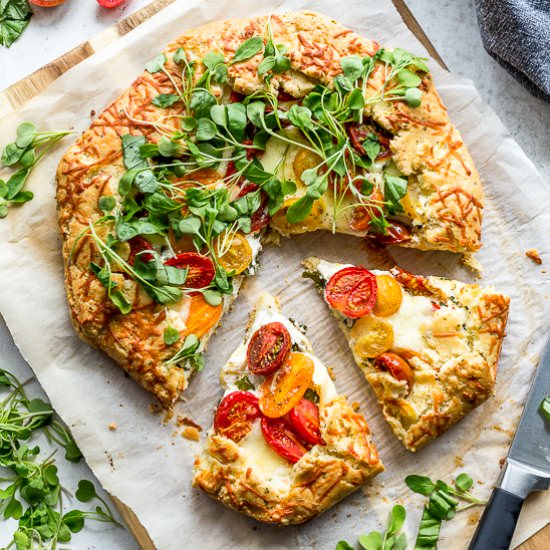 Three Cheese Tomato Galette