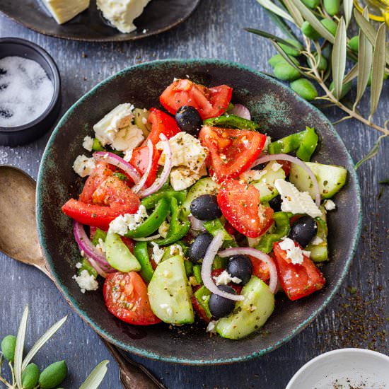 traditional greek salad