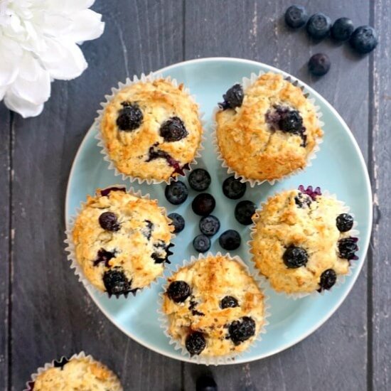 Vegan Blueberry Muffins