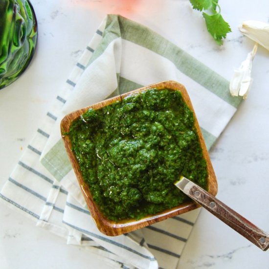 5-Minute Chimichurri Cilantro Sauce