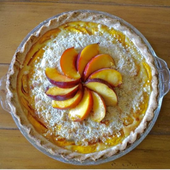 custard peach pie