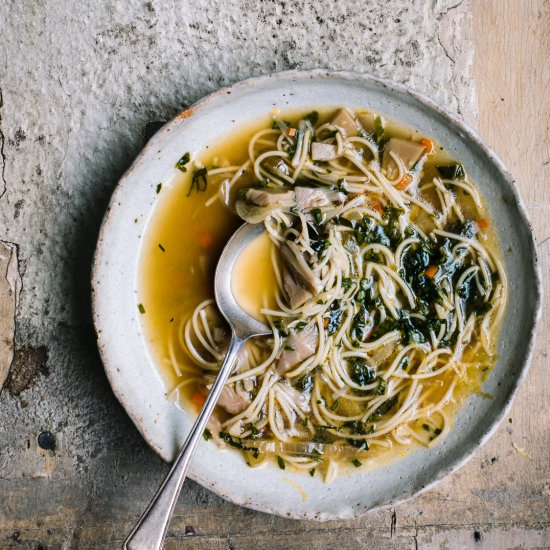 Vegan Chicken Noodle Soup