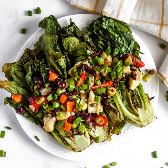 Grilled Romaine Greek Salad