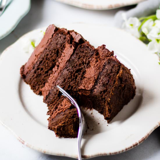 Healthy Chocolate Zucchini Cake