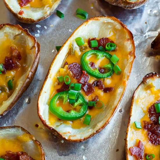 Bacon Jalapeno Potato Skins