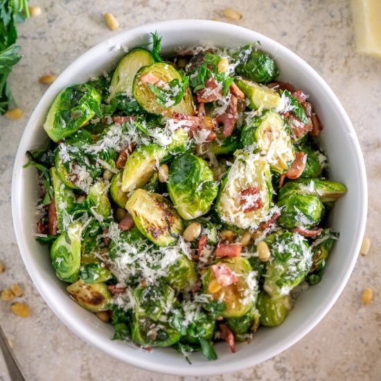 Brussels Sprouts with Turkey Bacon