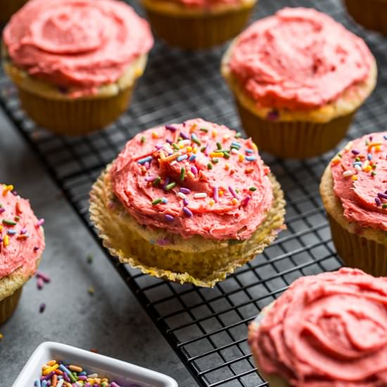 Natural Funfetti Cupcakes