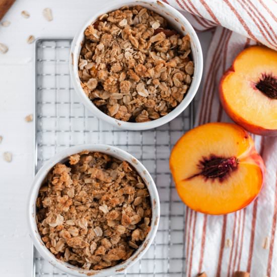 Small Batch Peach Crisp