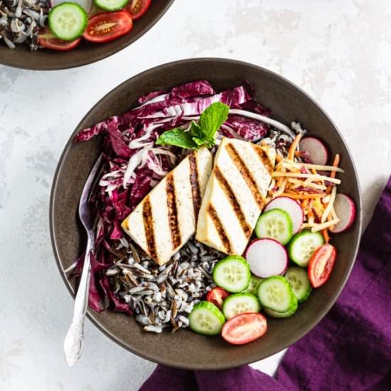 Tofu & Wild Rice Buddha Bowls