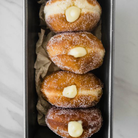 Bombolonis with Limoncello Cream