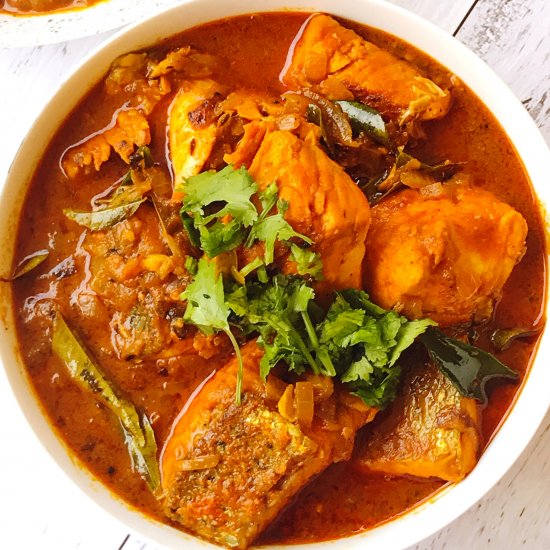 Delicious Salmon Fish Curry