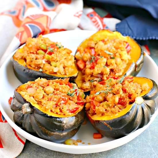 Vegan Stuffed Acorn Squash