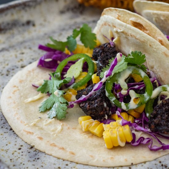 Black Pudding Tacos