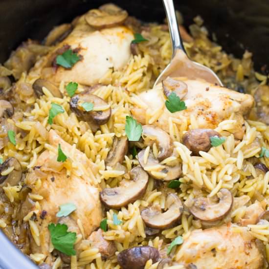 Crockpot Chicken and Mushrooms