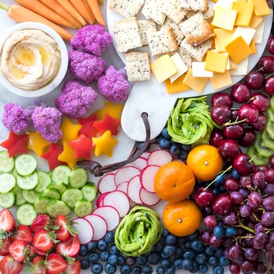 Healthy After-School Snack Board