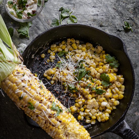 sort of Mexican street corn