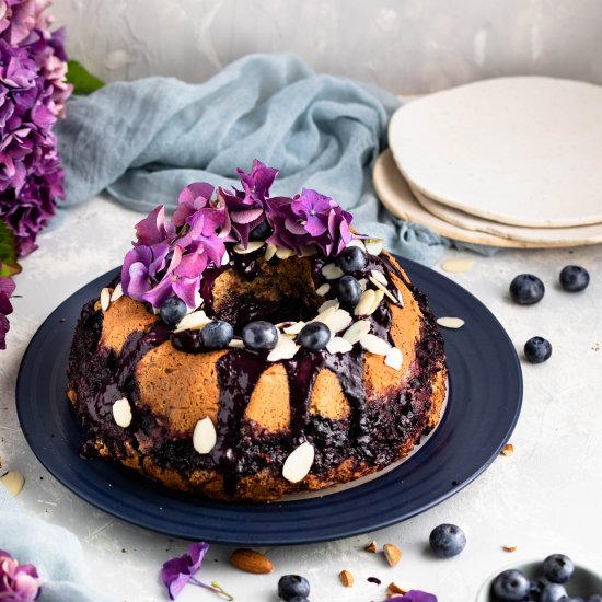 Vegan Blueberry Almond Bundt Coffee