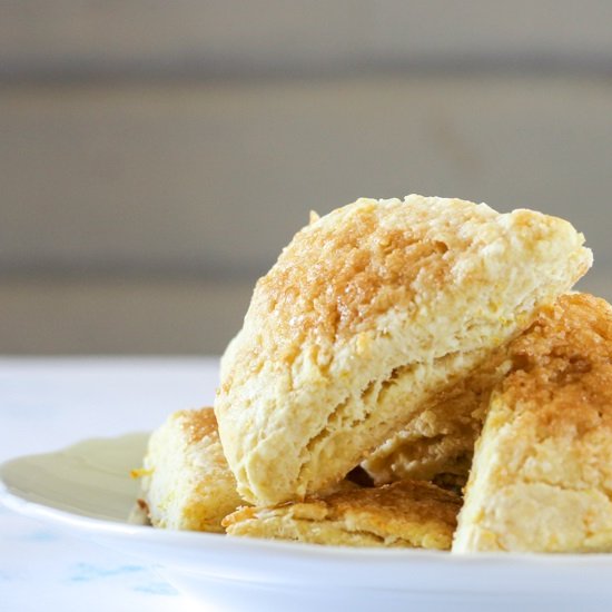 Orange Rosewater Scones