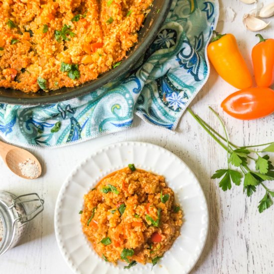 Low Carb Spanish Cauliflower Rice