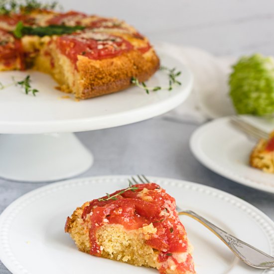 Tomato Pie with Cornbread Crust