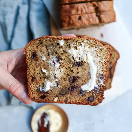 sprouted wheat zucchini bread