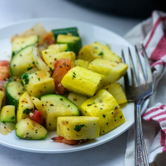 SAUTEED ZUCCHINI AND SQUASH