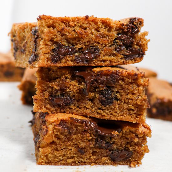 Healthyish PB Chocolate Blondies