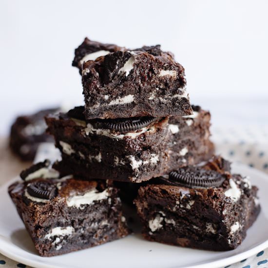 Oreo Stuffed Brownies