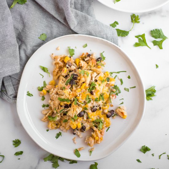 Tex-Mex Chicken & Rice Casserole