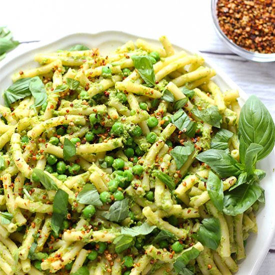 stovetop mac and peas