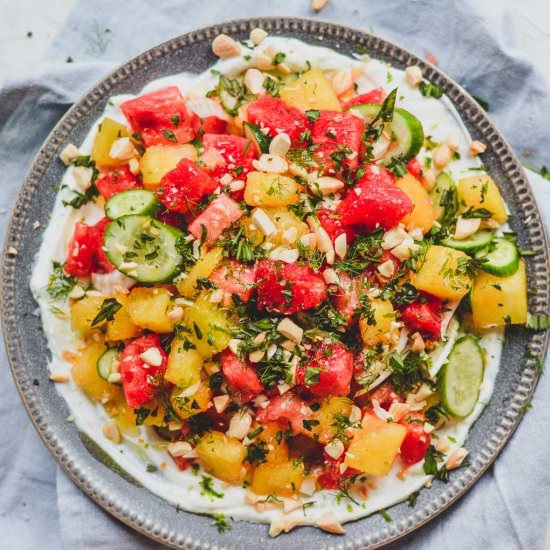 Sweet & Savory Watermelon Salad