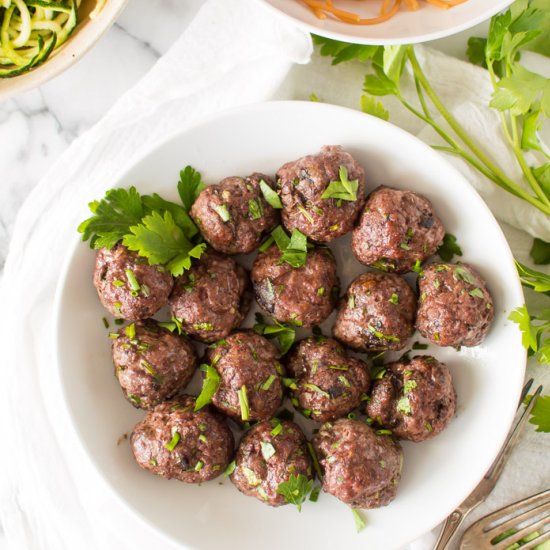 Beef & Mushroom Meatballs