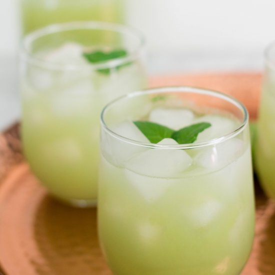 Cucumber Grape lemon refresher