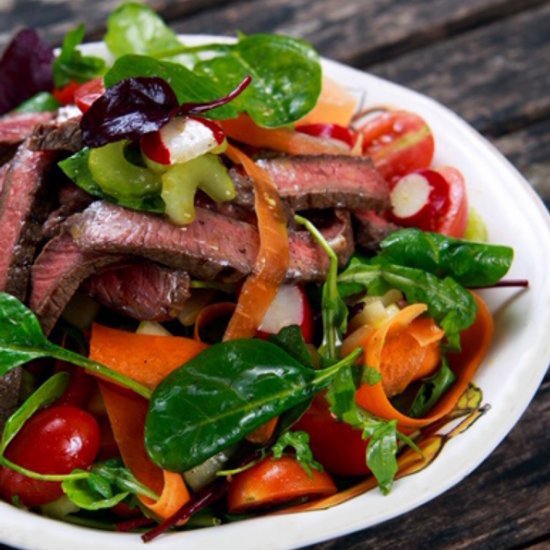 Warm Keto Thai Beef Salad