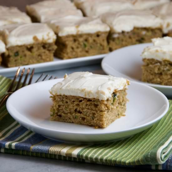 Spiced Zucchini-Banana Cake