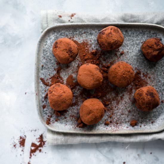 Coffee Cardamom Date Truffles