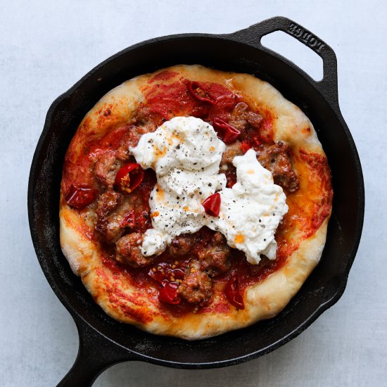 Five-Ingredient Cast Iron Pizza