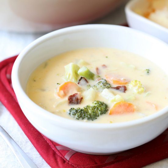 Three Cheese Beer Soup