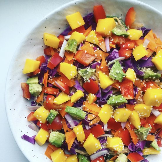 Rainbow Soba Noodle Bowl