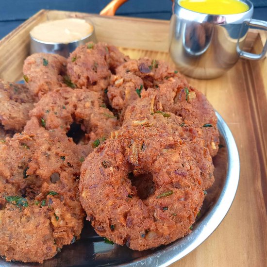 Flattened Rice Fritters Poha Vadai