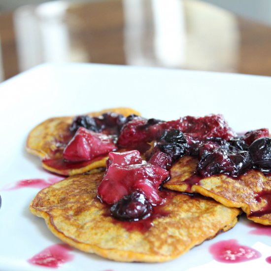 Pumpkin Banana Pancakes