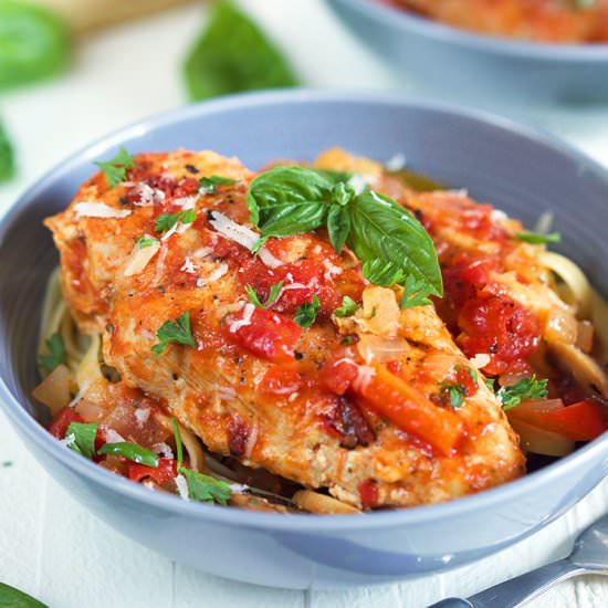 Slow Cooker Chicken Cacciatore