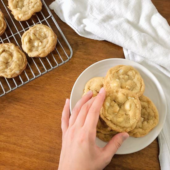 Brown Butter Macadamia Nut Cookies