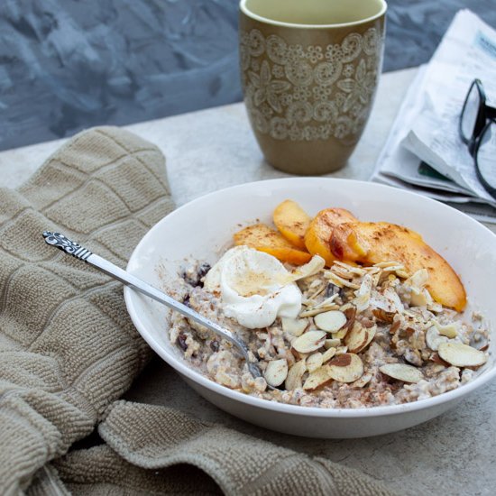 Muesli with Peaches