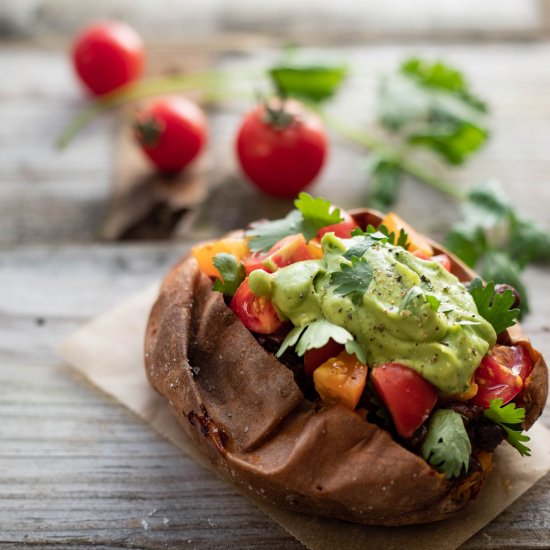 Mexican Stuffed Sweet Potatoes