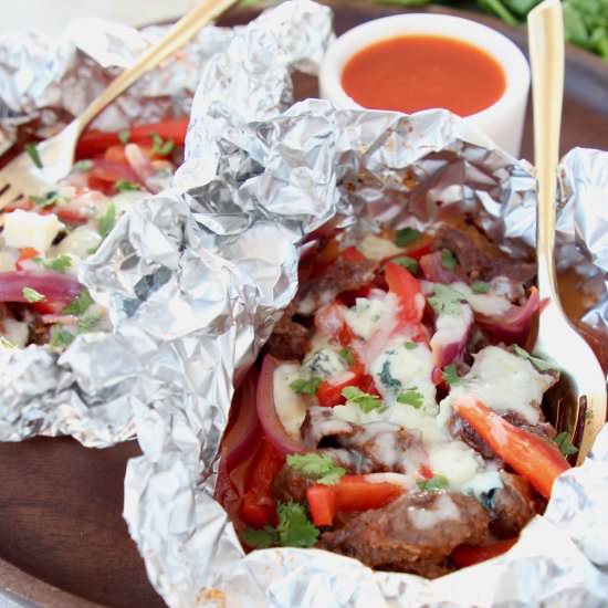 Buffalo Cheesesteak Foil Packs