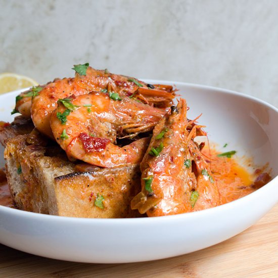 Coconut lime chile shrimp