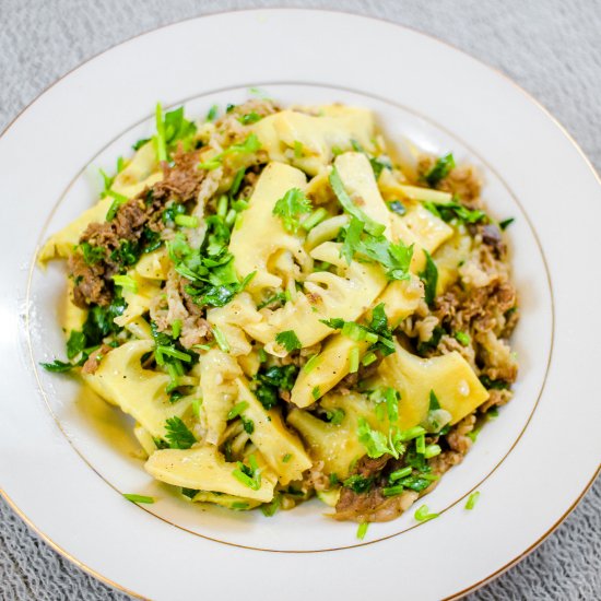 Bamboo Shoots and Beef Stir Fry